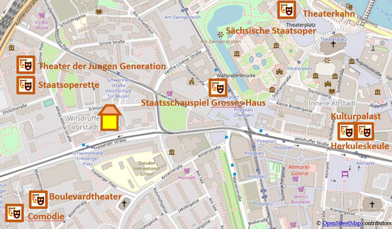 Karte Dresden
